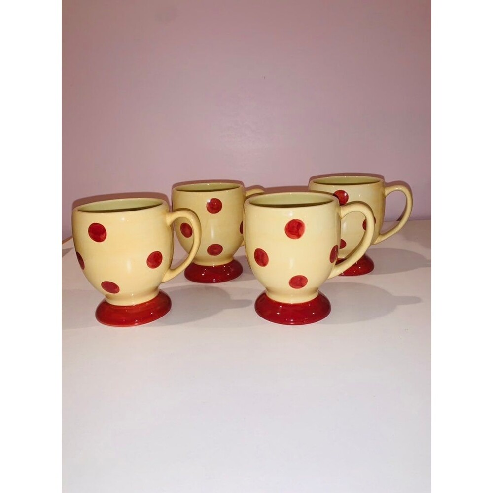 Southern living polka dot mugs